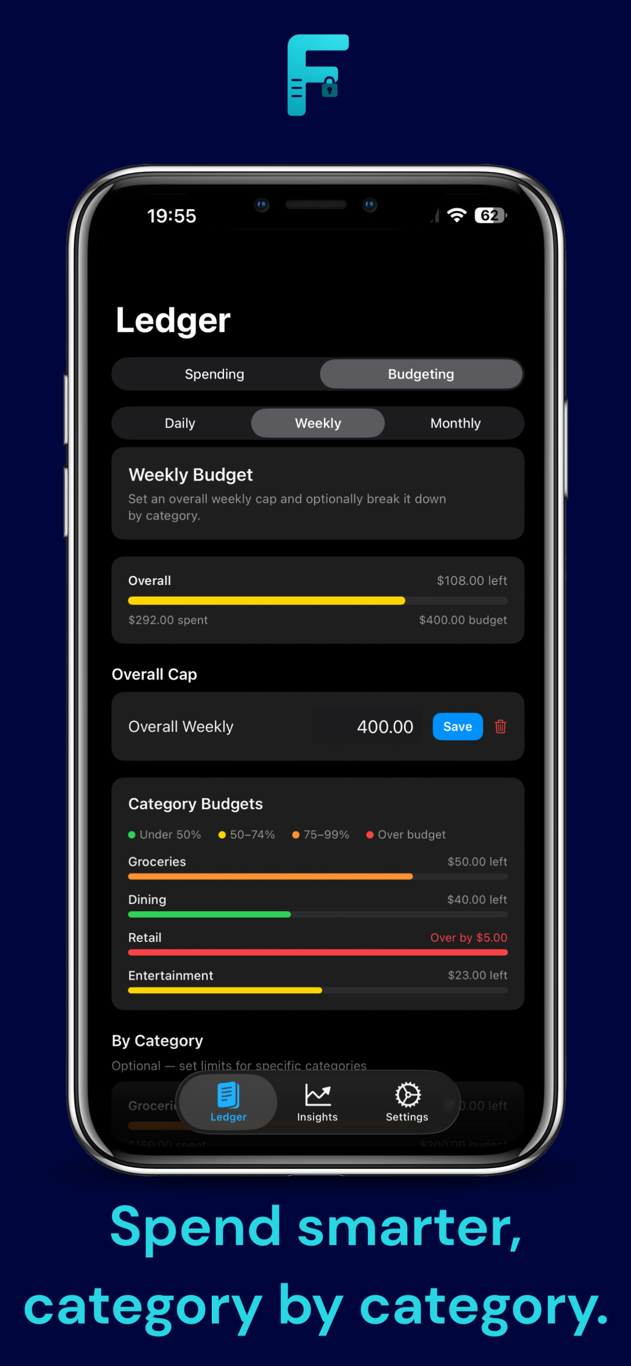Category budgets